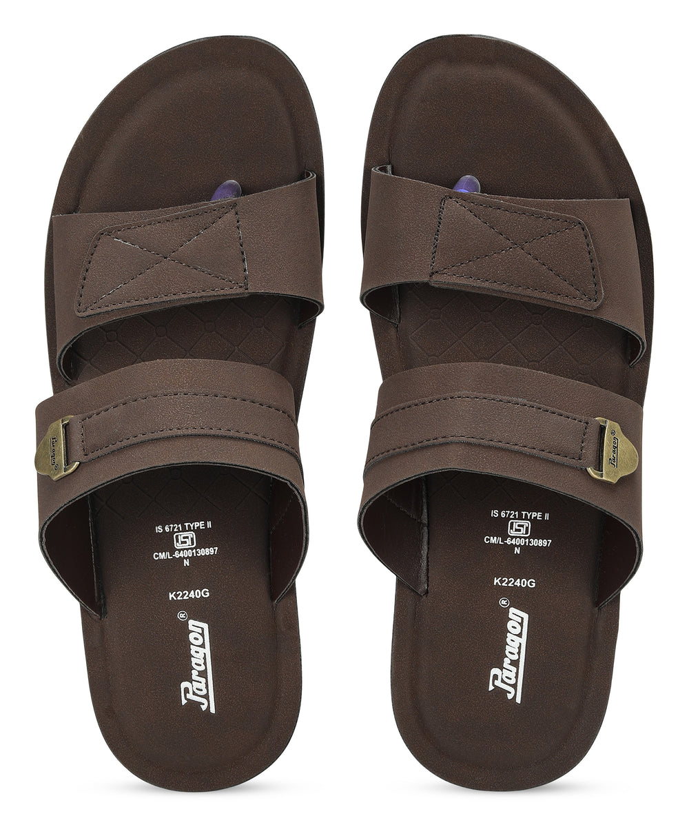 Paragon Men's Slip-on Sandals Stylish Comfortable Sole &amp; Durable