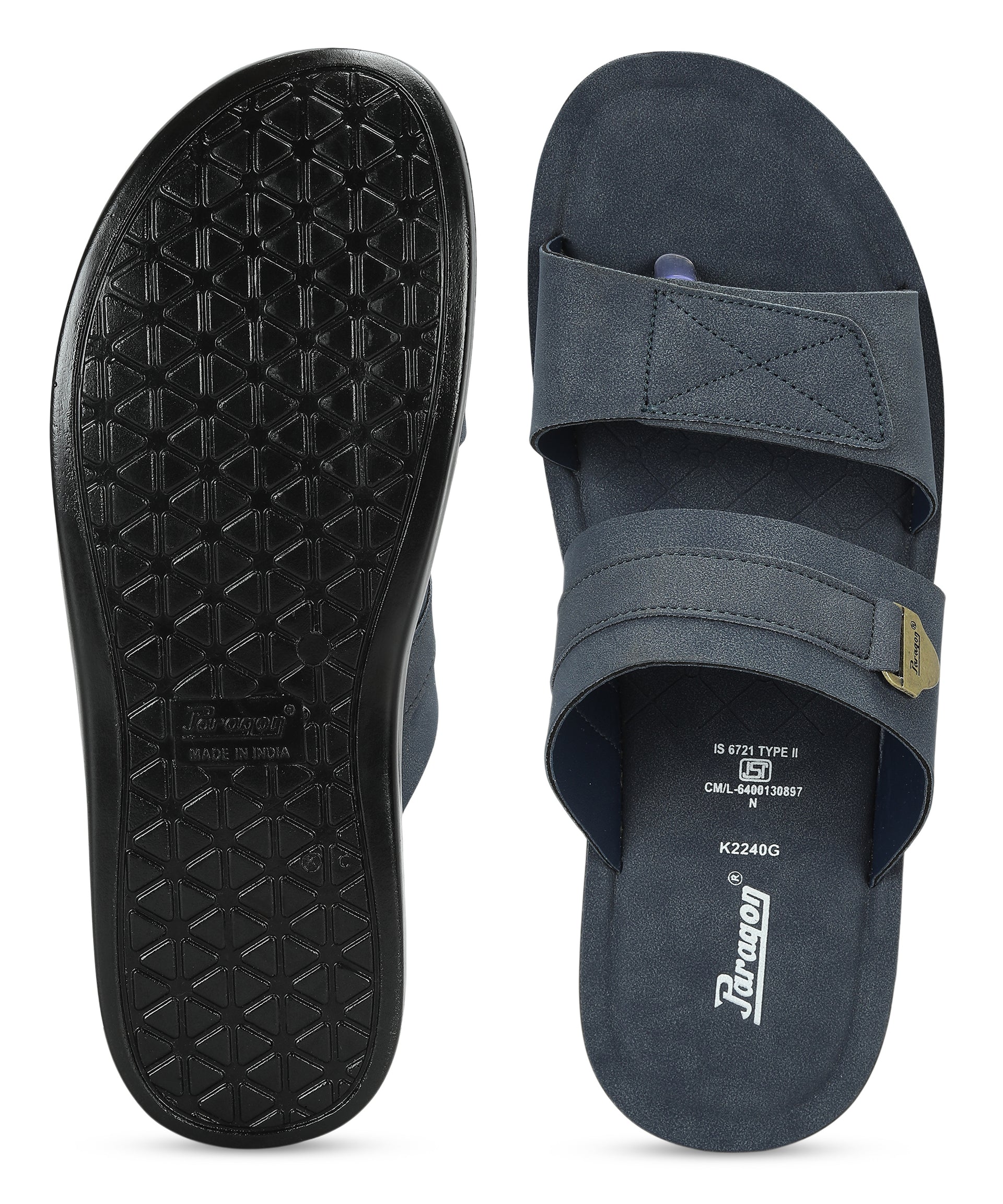Paragon Men's Slip-on Sandals Stylish Comfortable Sole &amp; Durable