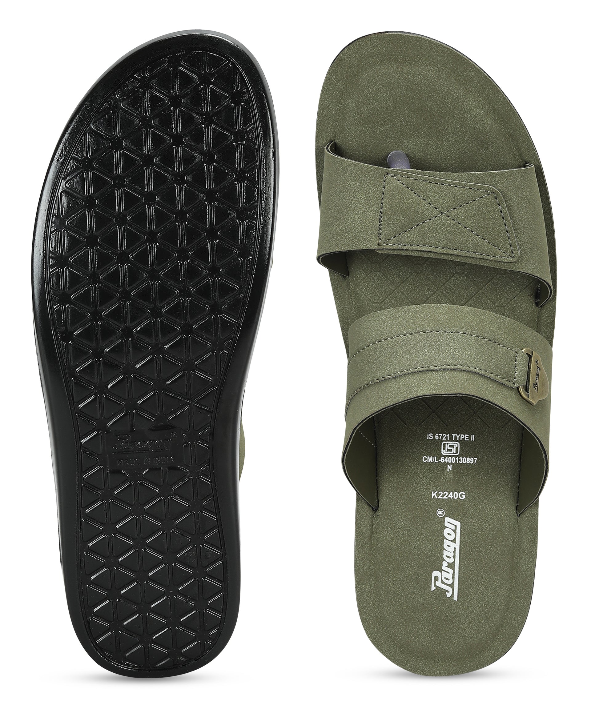 Paragon Men's Slip-on Sandals Stylish Comfortable Sole &amp; Durable