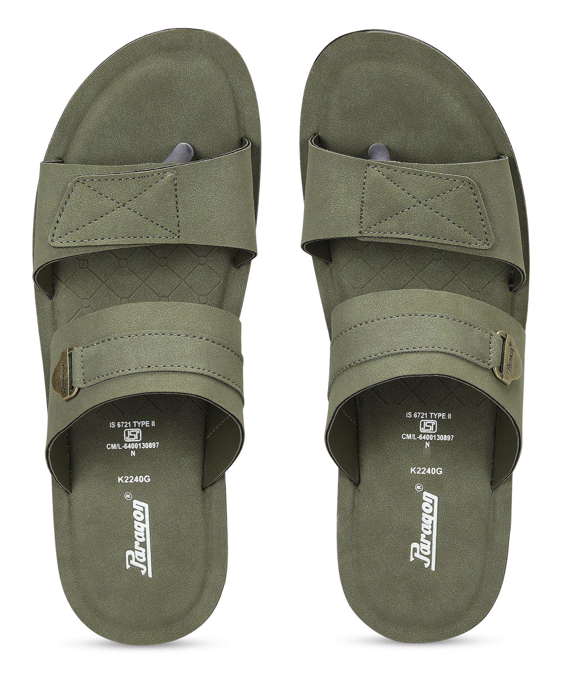 Paragon Men's Slip-on Sandals Stylish Comfortable Sole &amp; Durable
