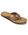 Paragon Men's Slip-on Tan Sandals for Men | Comfortable Sole & Durable