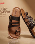 Paragon Men’s Stylish Sandals | Cushioned Footbed, Adjustable Buckle & Strong Grip Sole