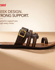 Paragon Men’s Stylish Sandals | Cushioned Footbed, Adjustable Buckle & Strong Grip Sole