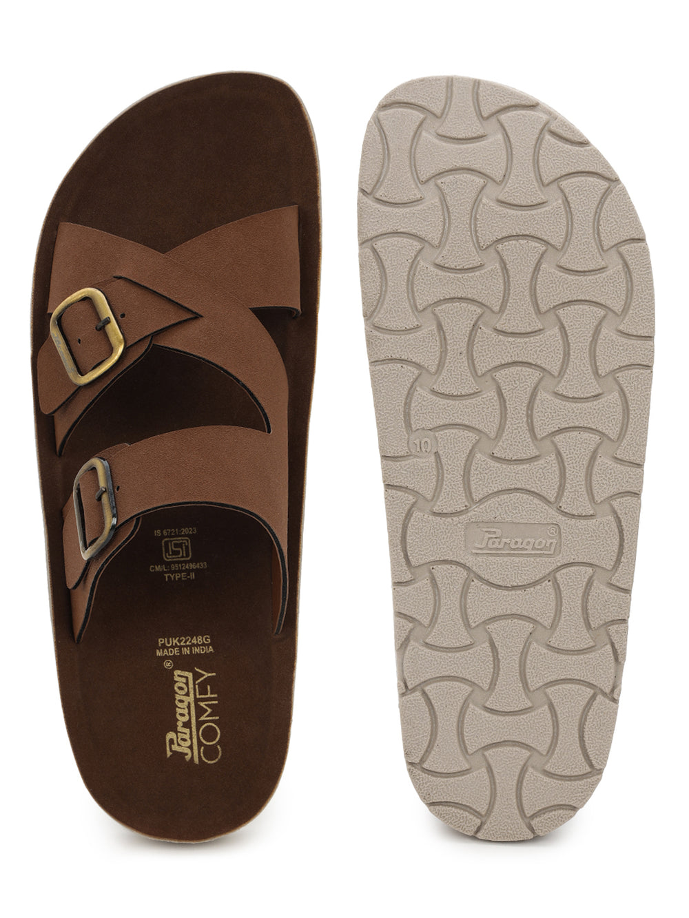 Paragon Men Sandals Lightweight Comfortable Easy Slip On Daily Use