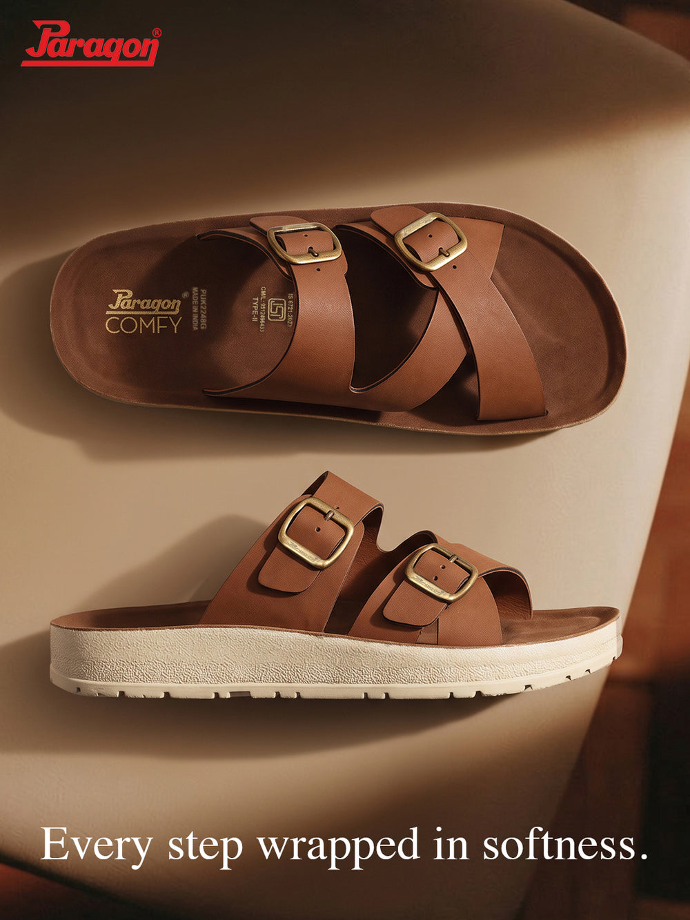 Paragon Men Sandals Lightweight Comfortable Easy Slip On Daily Use