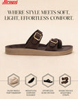 Paragon Men Casual Comfort Sandals Toe Loop Lightweight Daily Outdoor Wear