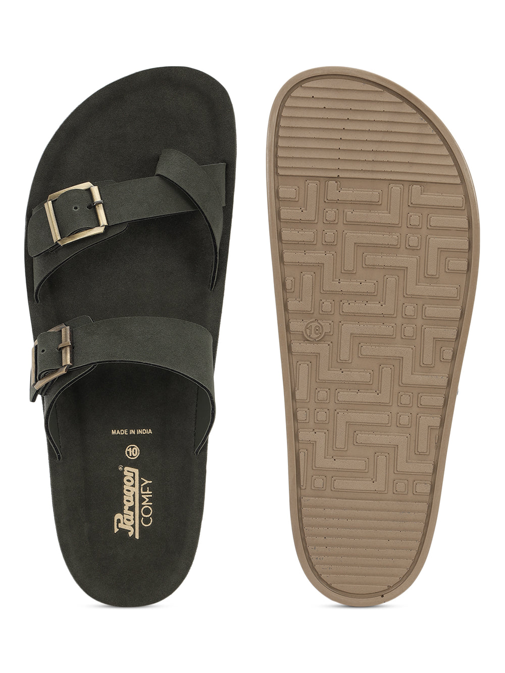 Paragon Men Casual Comfort Sandals Toe Loop Lightweight Daily Outdoor Wear