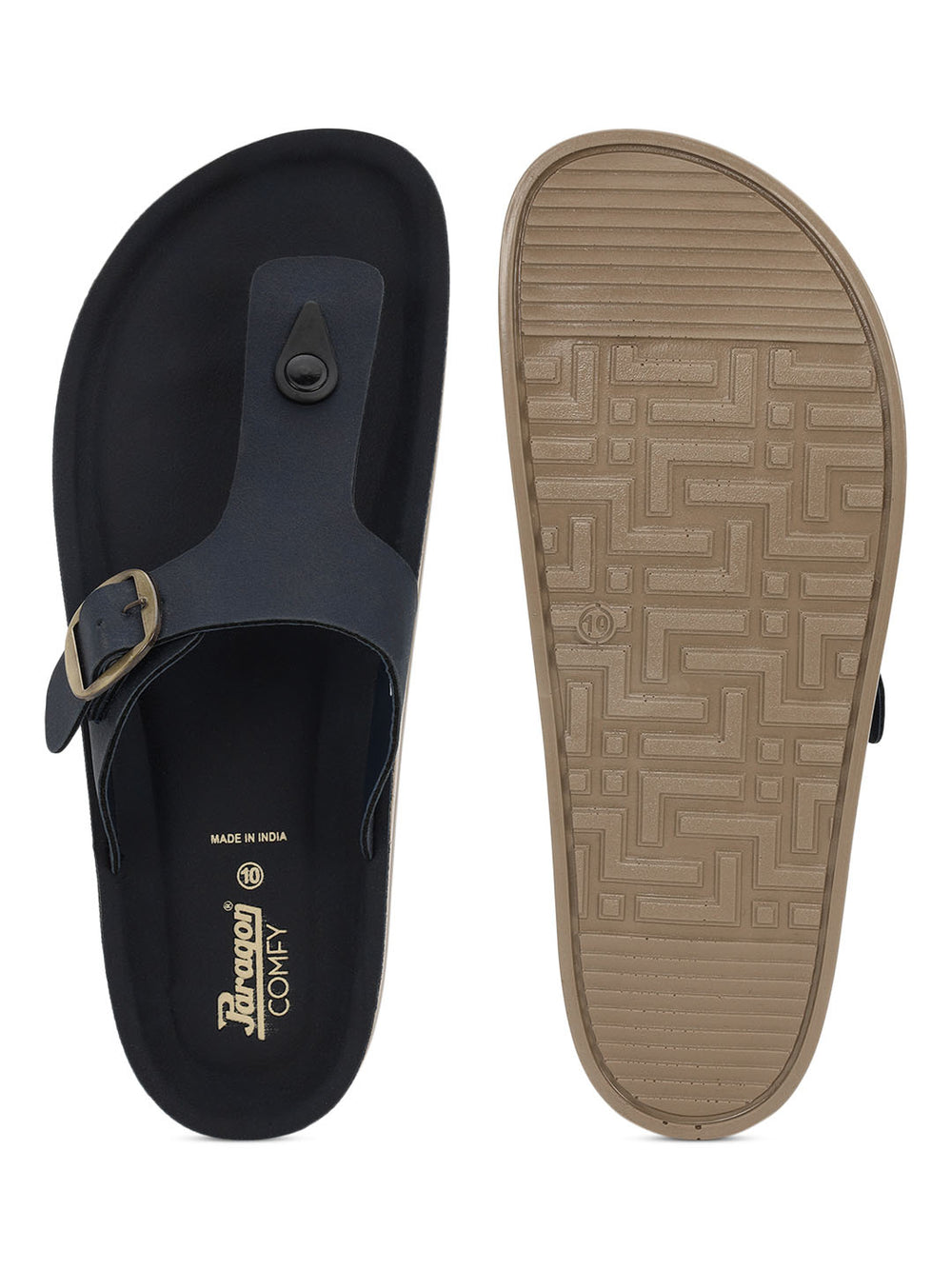 Paragon Men T Strap Sandals Comfortable Toe Post Lightweight for Daily Use