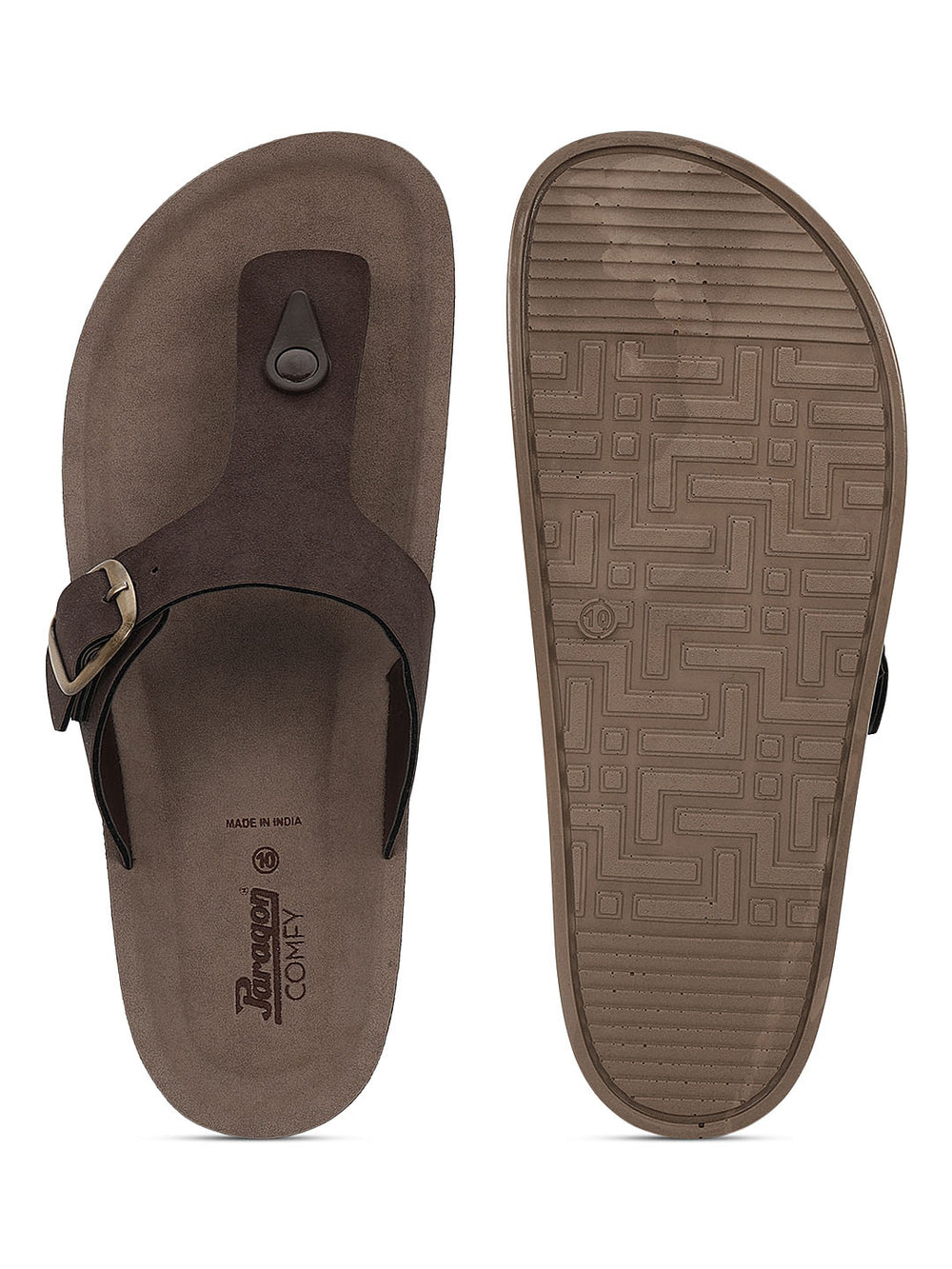 Paragon Men T Strap Sandals Comfortable Toe Post Lightweight for Daily Use