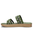 Paragon Women's Slip On Flat Pista Green Sandals | Durable Dailywear Sandals