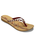 Paragon Women's Slip On Flat Maroon Sandals | Durable Dailywear Sandals