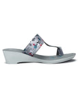 Paragon Women's Slip On Wedges Grey Sandal | Durable Dailywear Sandals