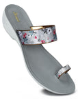 Paragon Women's Slip On Flat Grey Sandals | Durable Dailywear Sandals