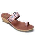 Paragon Women's Slip On Flat Peach Sandals | Durable Dailywear Sandals