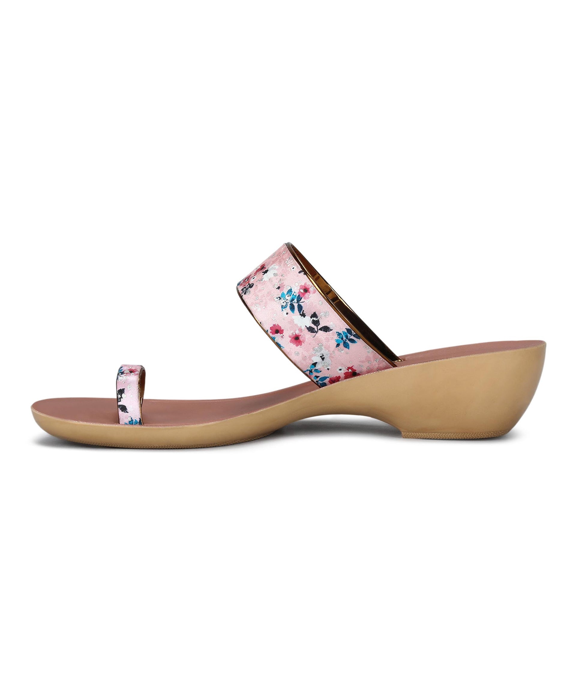 Paragon Women&#39;s Slip On Flat Peach Sandals | Durable Dailywear Sandals