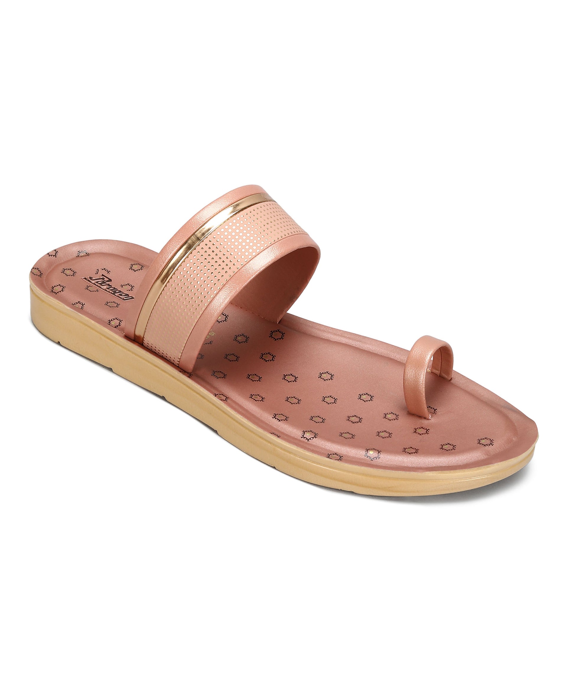 Paragon Women&#39;s Slip On Flat Pink Sandals | Durable Dailywear Sandals