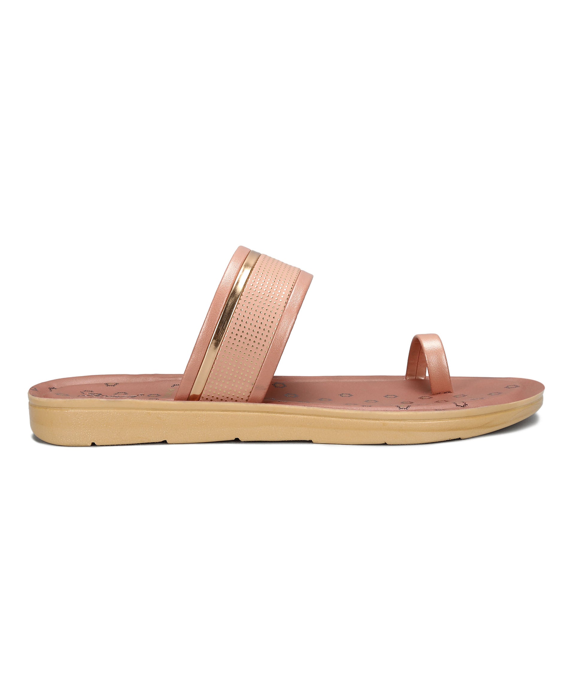 Paragon Women&#39;s Slip On Flat Pink Sandals | Durable Dailywear Sandals