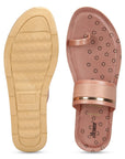 Paragon Women's Slip On Flat Pink Sandals | Durable Dailywear Sandals