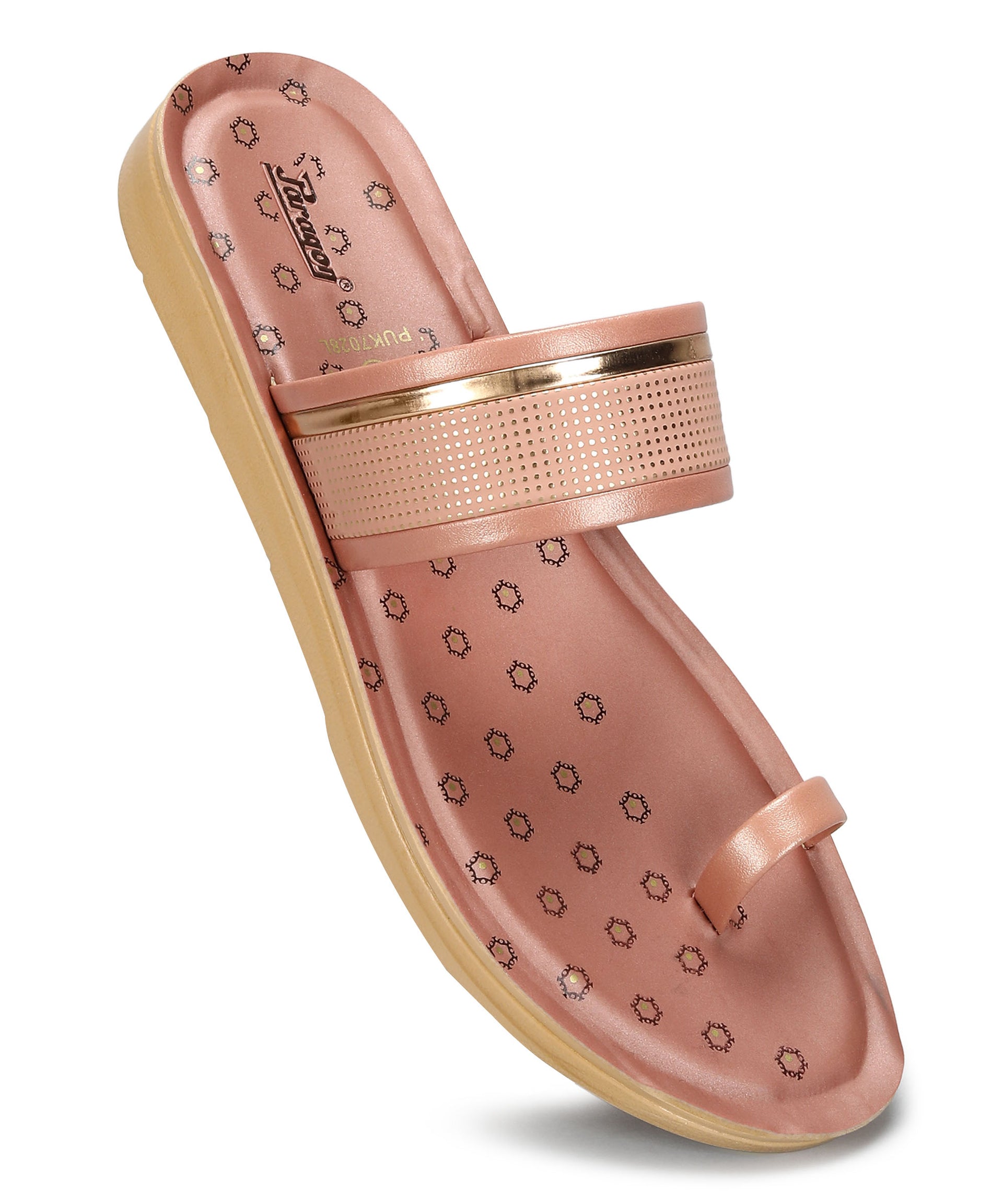 Paragon Women&#39;s Slip On Flat Pink Sandals | Durable Dailywear Sandals