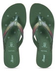 Paragon Women's Slip On Flat Green Sandals | Durable Dailywear Sandals