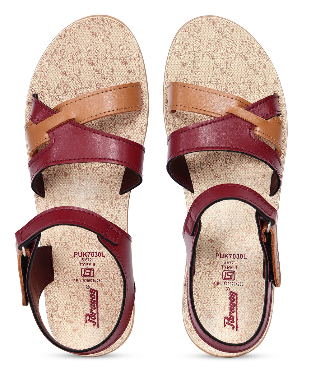 Paragon Women's Trendy Wedge Heel Sandals with Cushioned Sole and Sturdy Construction for Everyday Use