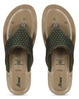 Paragon Women's Slip On Flat Pista Green Sandals | Durable Dailywear Sandals
