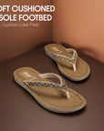 Paragon Women’s Slip-On Flat Sandals | Lightweight Sandals with Cushioned Footbed & Strong Grip Sole