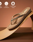 Paragon Women’s Slip-On Flat Sandals | Lightweight Sandals with Cushioned Footbed & Strong Grip Sole