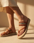 Paragon Women’s Slip-On Flat Sandals | Lightweight Sandals with Cushioned Footbed & Strong Grip Sole