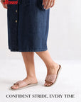 Paragon Women Flat Sandals Comfortable Wide Strap Stylish for Daily Use