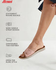 Paragon Women Flat Sandals Comfortable Wide Strap Stylish for Daily Use