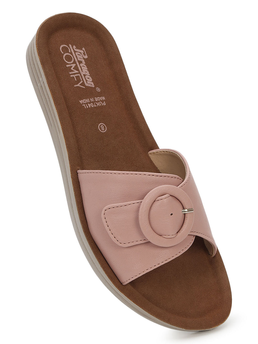 Paragon Women Flat Sandals Comfortable Wide Strap Stylish for Daily Use