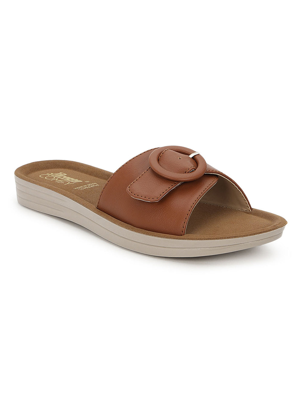 Paragon Women Flat Sandals Comfortable Wide Strap Stylish for Daily Use