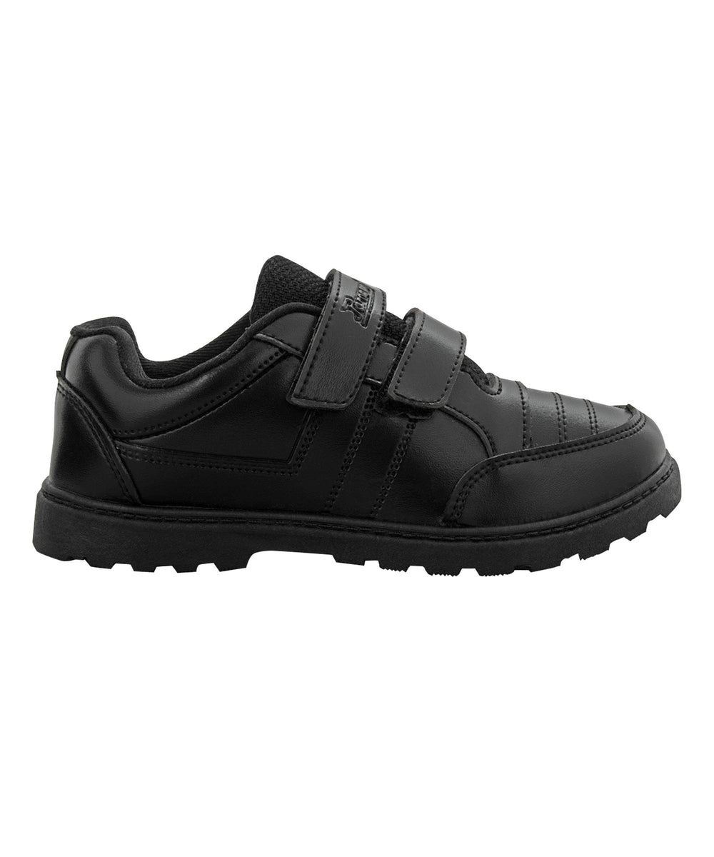 Paragon Velcro Black School Shoes for Boys | Comfortable Soft Cushion Sole