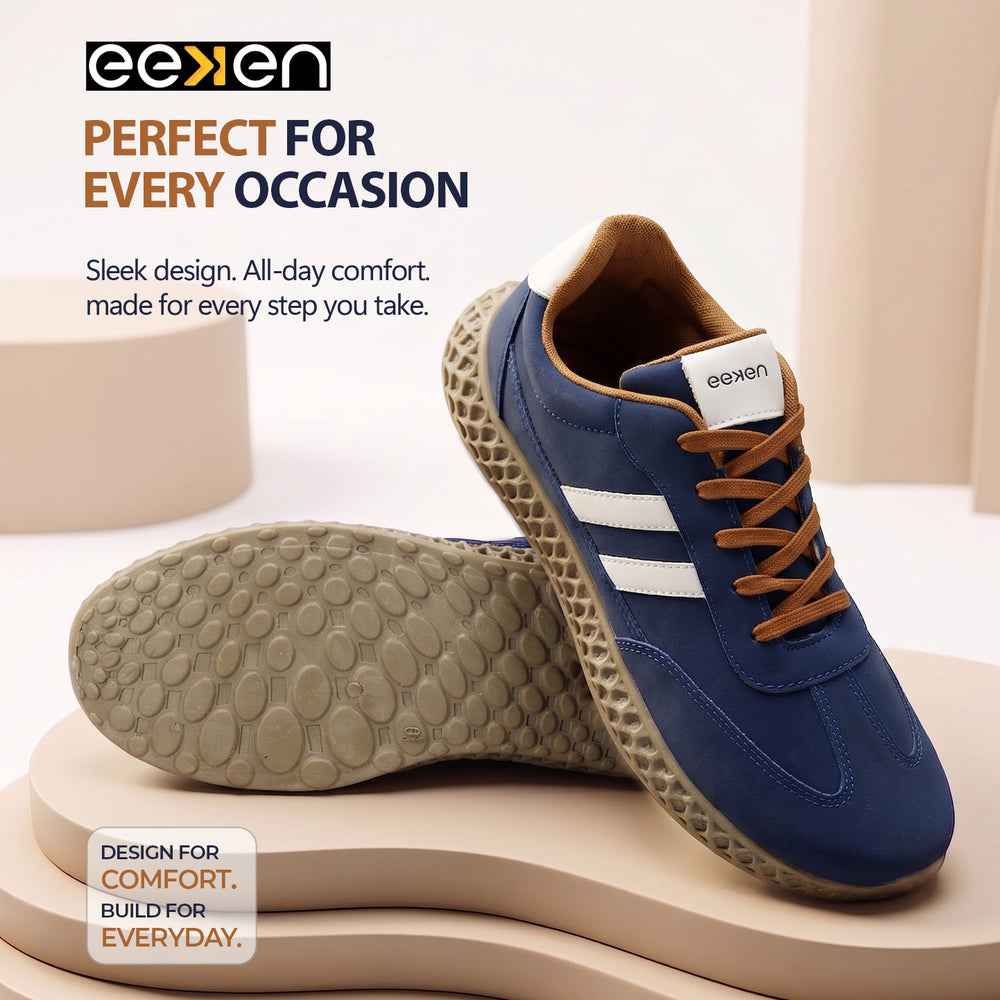 Paragon Men's Casual Lace-Up Shoes | Extra Soft Cushion | Ankle Padding