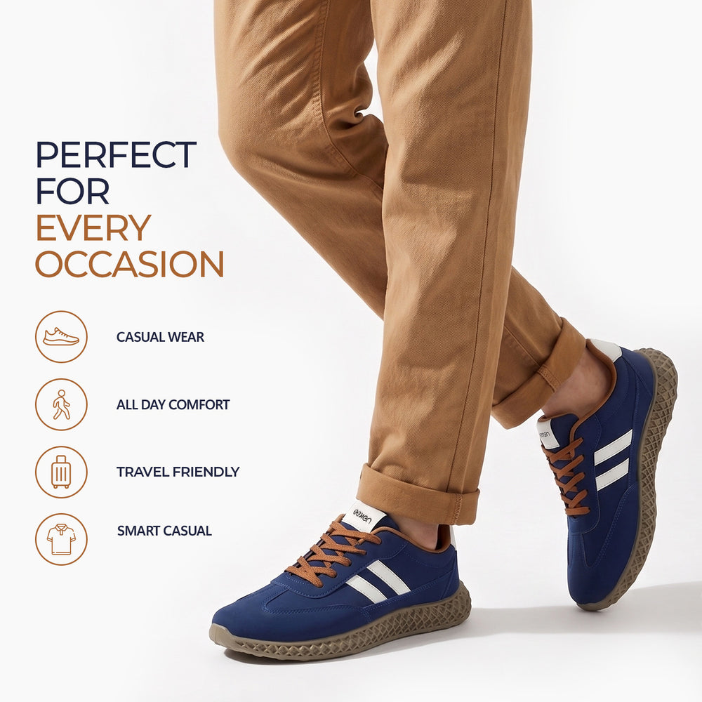 Paragon Men's Casual Lace-Up Shoes | Extra Soft Cushion | Ankle Padding