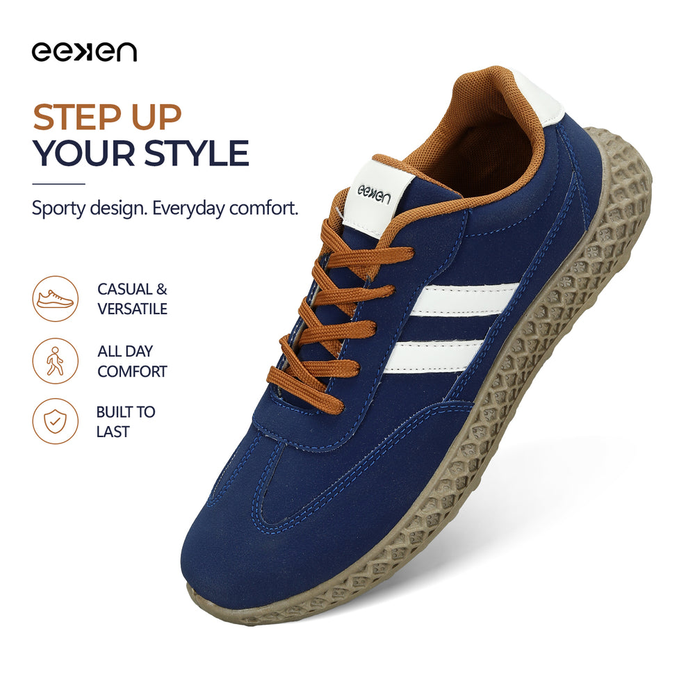 Paragon Men's Casual Lace-Up Shoes | Extra Soft Cushion | Ankle Padding