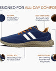 Paragon Men's Casual Lace-Up Shoes | Extra Soft Cushion | Ankle Padding