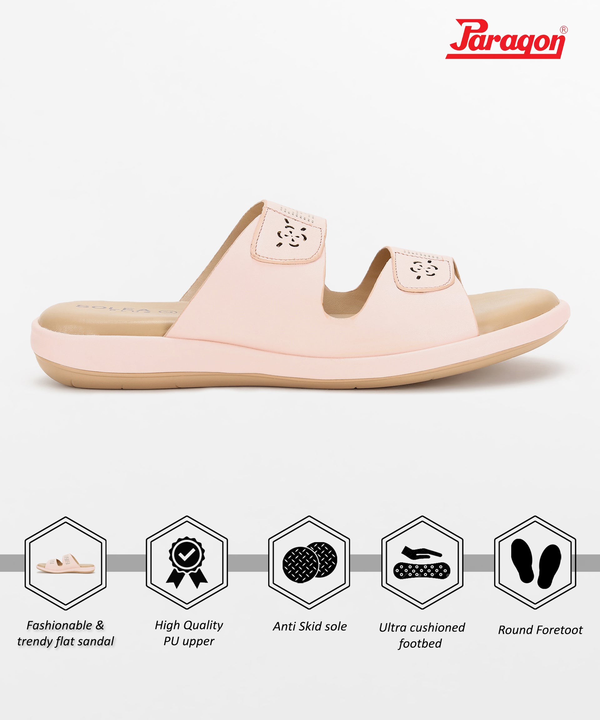 Paragon RK6028L Women Sandals | Casual &amp; Formal Sandals | Stylish, Comfortable &amp; Durable | For Daily &amp; Occasion Wear