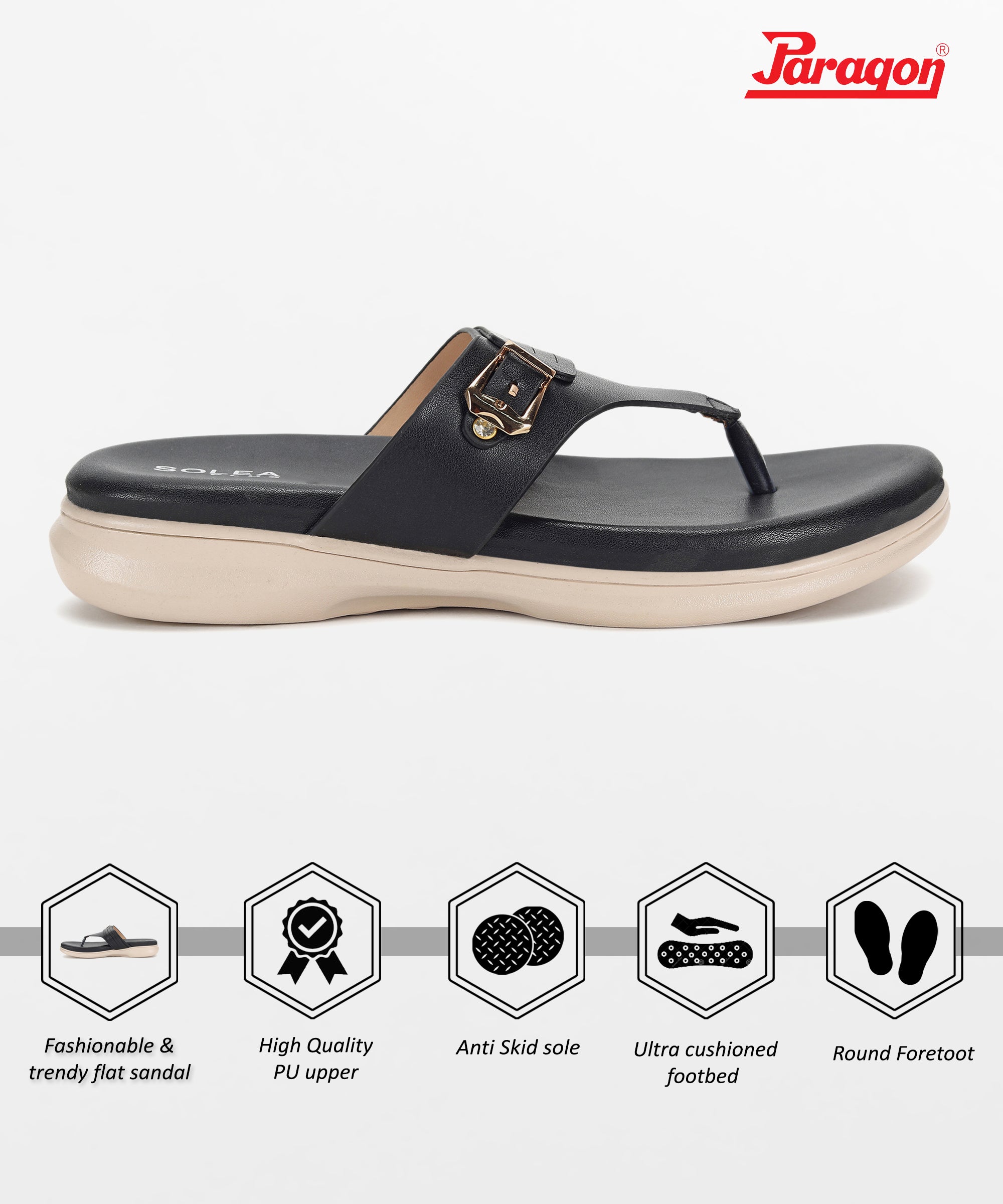 Paragon RK6029L Women Sandals | Casual &amp; Formal Sandals | Stylish, Comfortable &amp; Durable | For Daily &amp; Occasion Wear