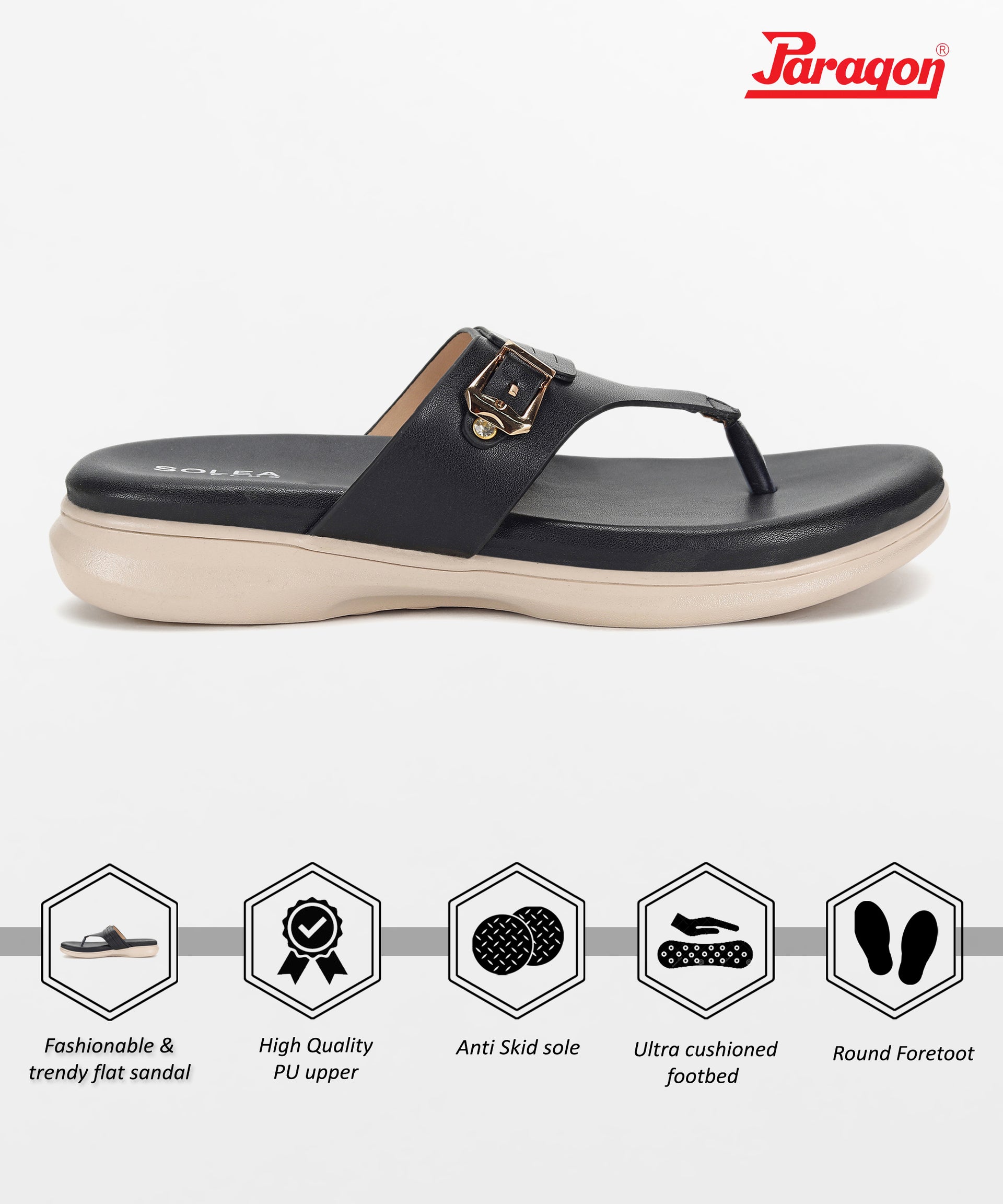 Paragon RK6029L Women Sandals | Casual &amp; Formal Sandals | Stylish, Comfortable &amp; Durable | For Daily &amp; Occasion Wear