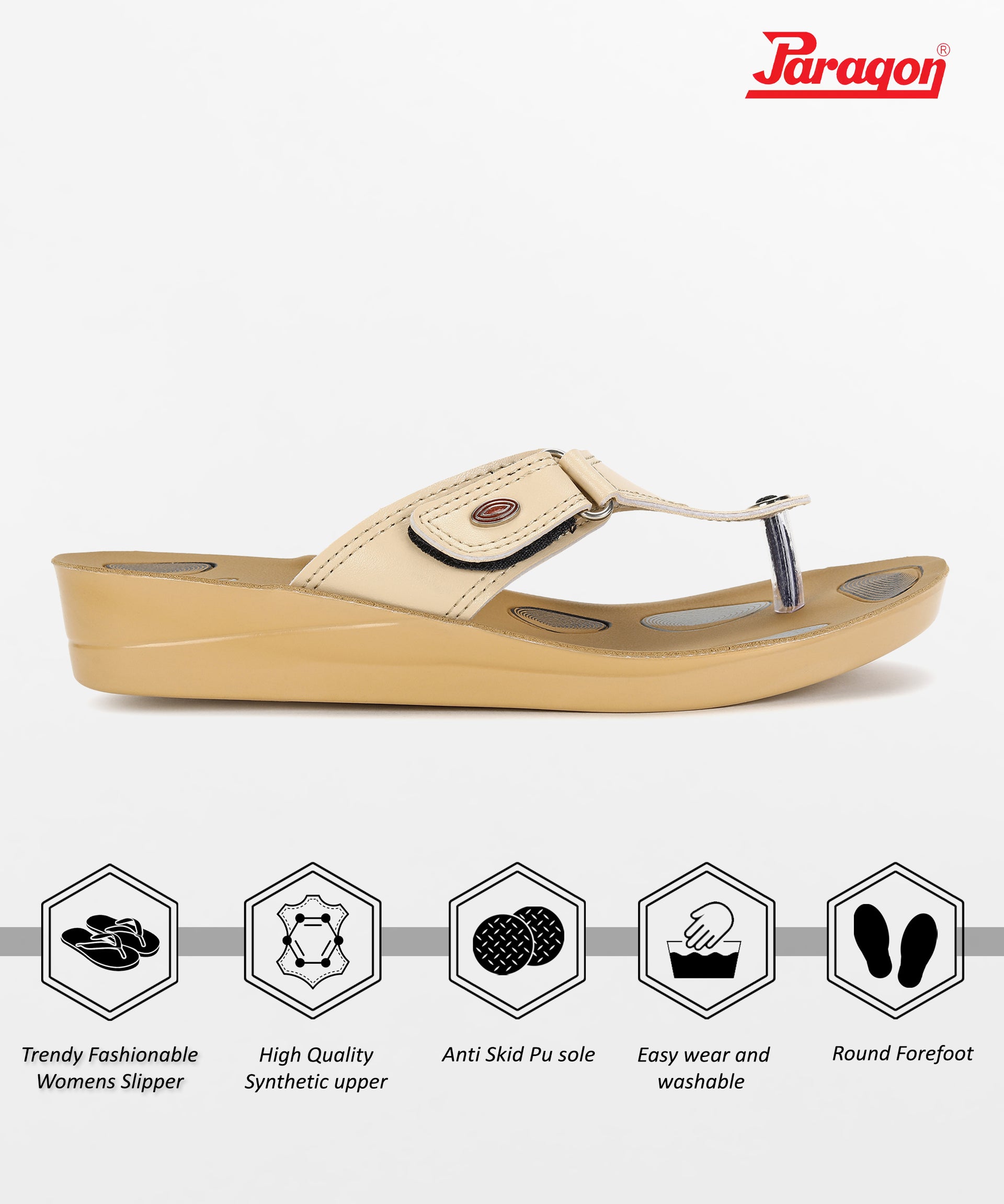 Paragon  PUK7008L Women Sandals | Casual &amp; Formal Sandals | Stylish, Comfortable &amp; Durable | For Daily &amp; Occasion Wear