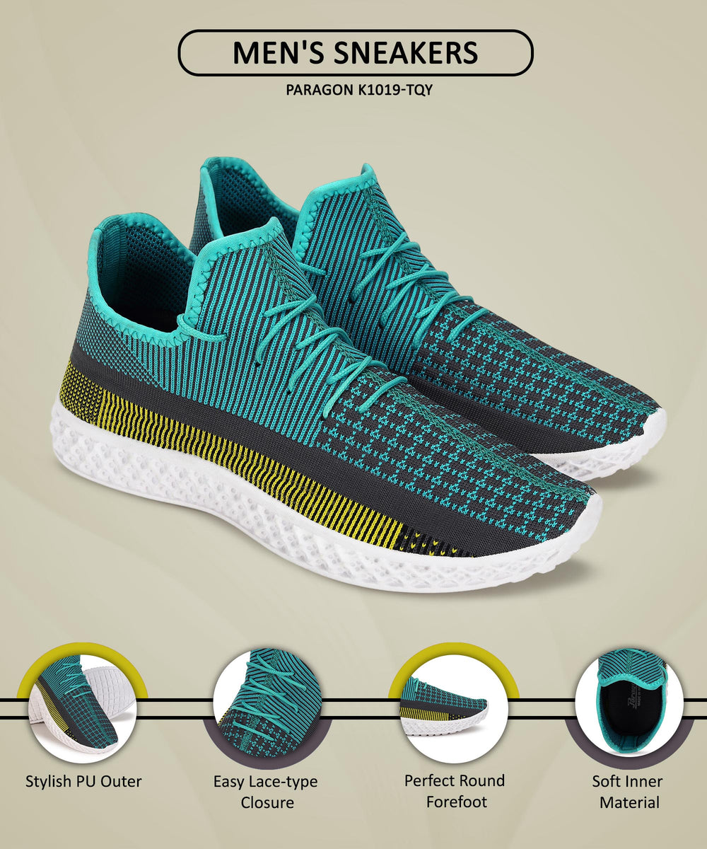 Paragon K1019G Men Casual Shoes | Stylish Walking Outdoor Shoes for Everyday Wear | Smart &amp; Trendy Design  | Comfortable Cushioned Soles White