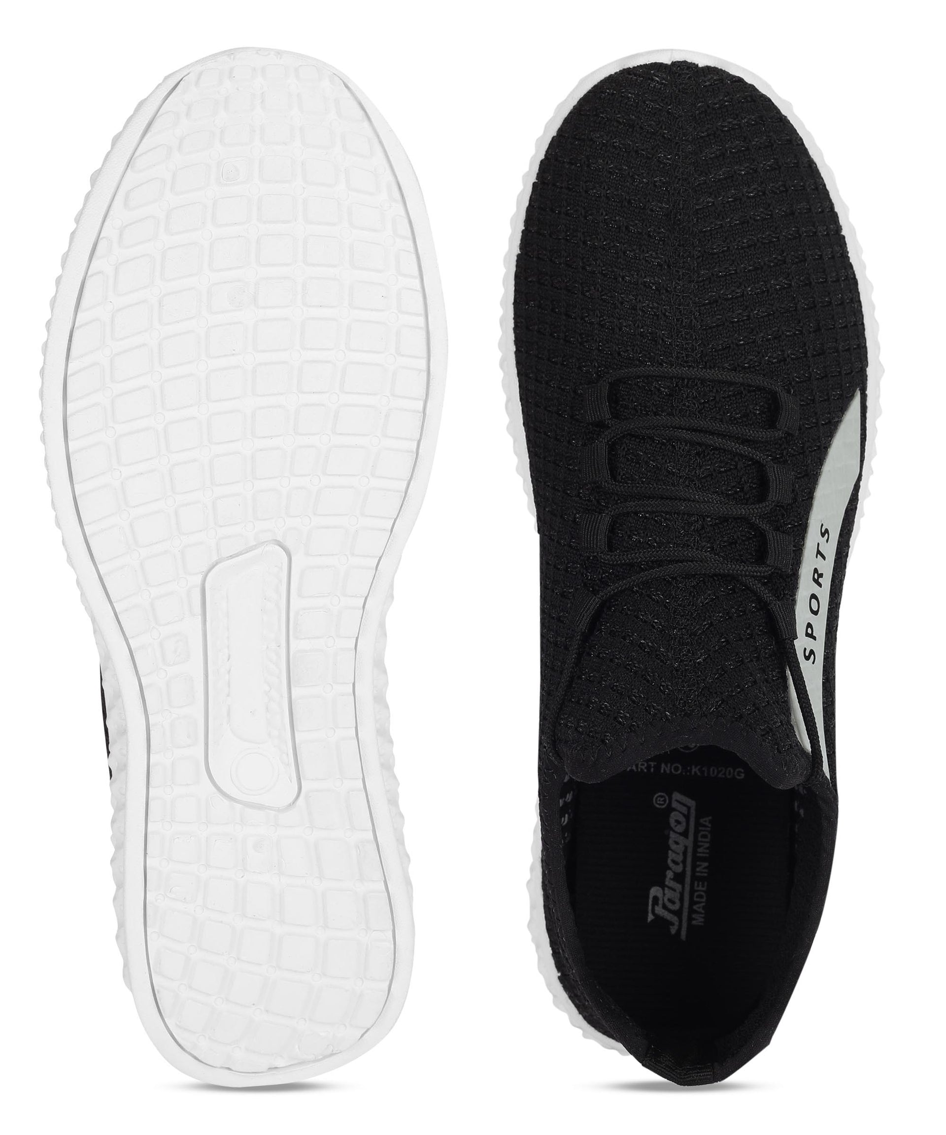 Paragon K1020G Men Casual Shoes | Stylish Walking Outdoor Shoes for Everyday Wear | Smart &amp; Trendy Design  | Comfortable Cushioned Soles White