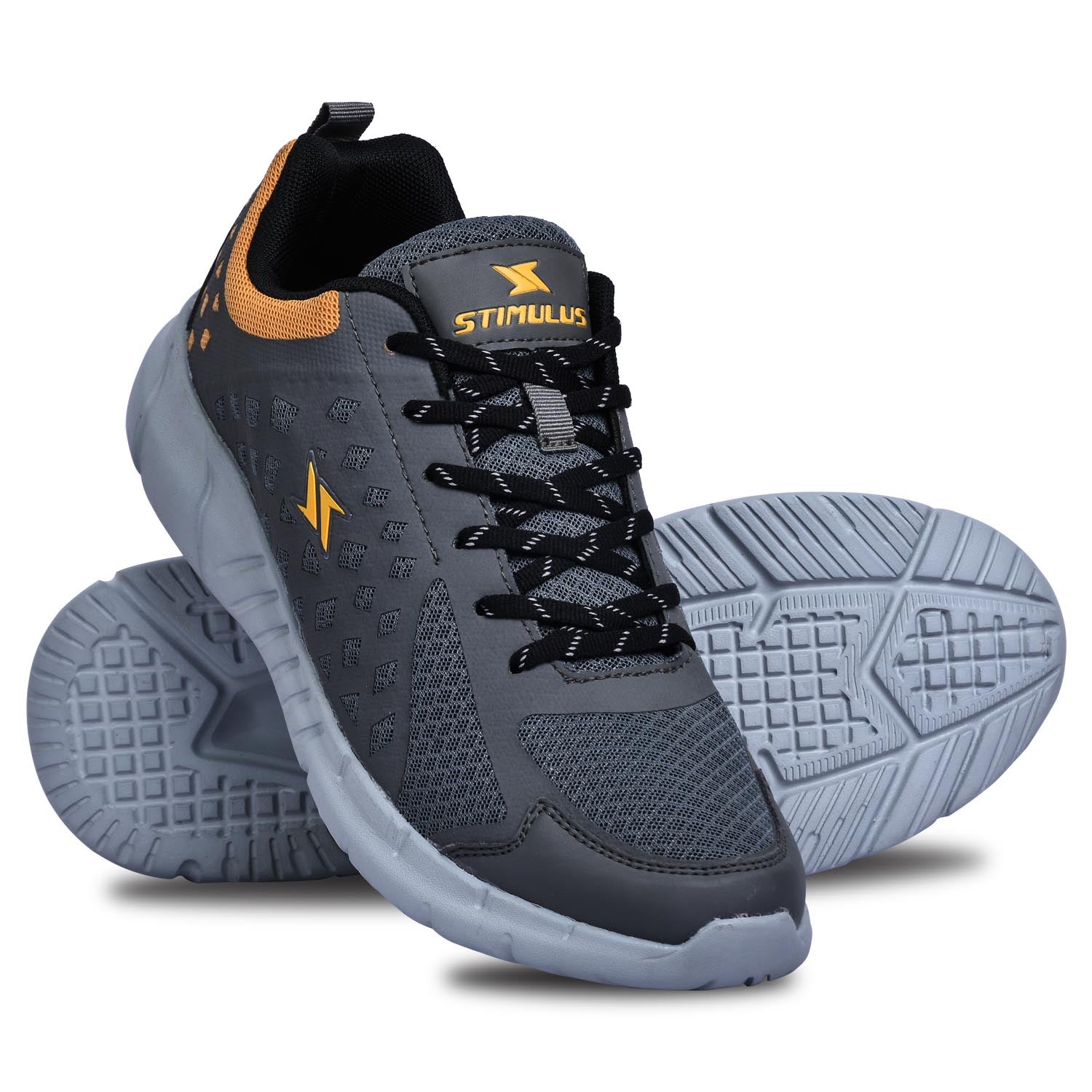 Paragon K1215G Men Casual Shoes | Stylish Walking Outdoor Shoes for Everyday Wear | Smart &amp; Trendy Design  | Comfortable Cushioned Soles Grey