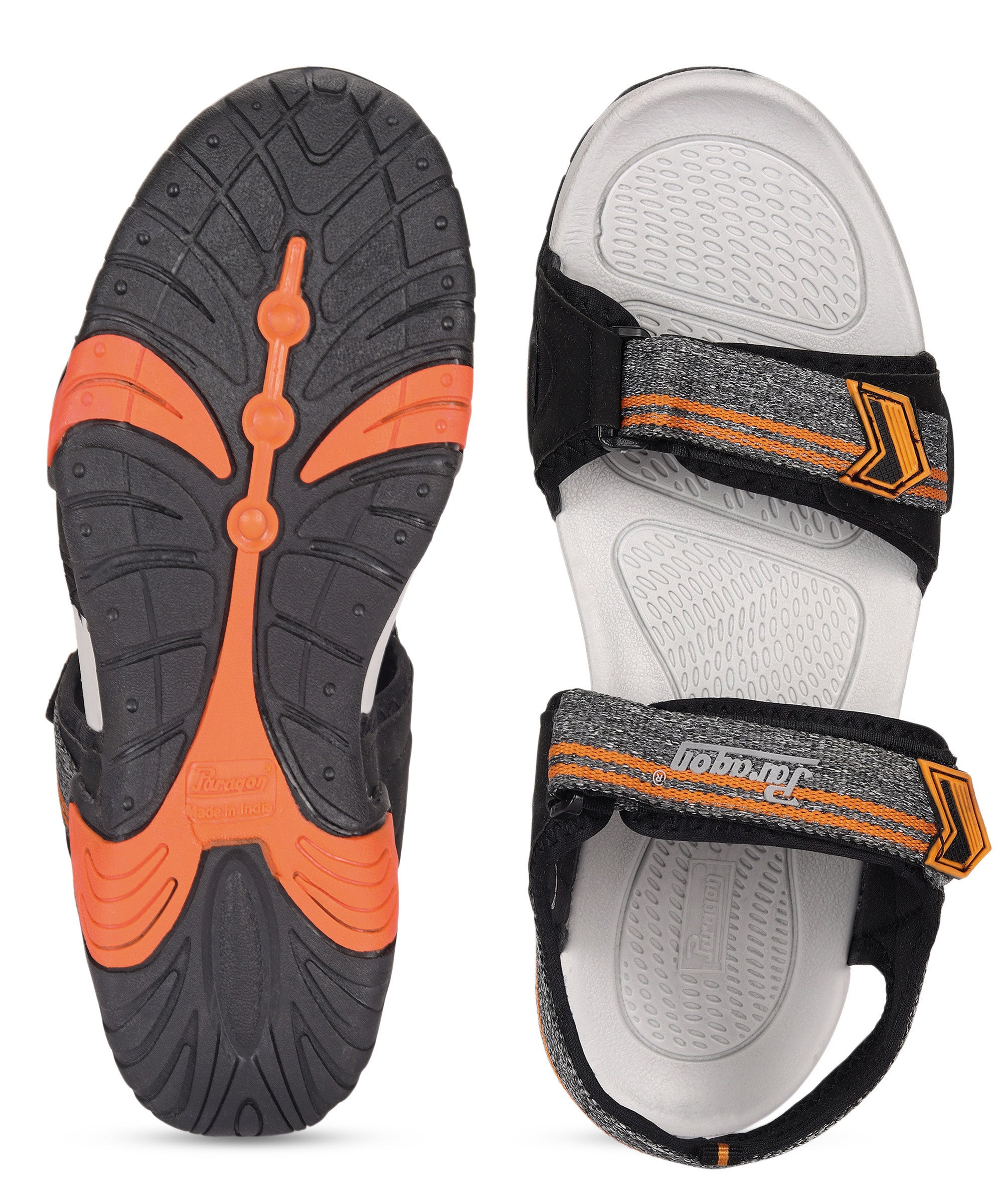 Paragon FBK1411G Men Stylish Sandals | Comfortable Sandals for Daily Outdoor Use | Casual Formal Sandals with Cushioned Soles