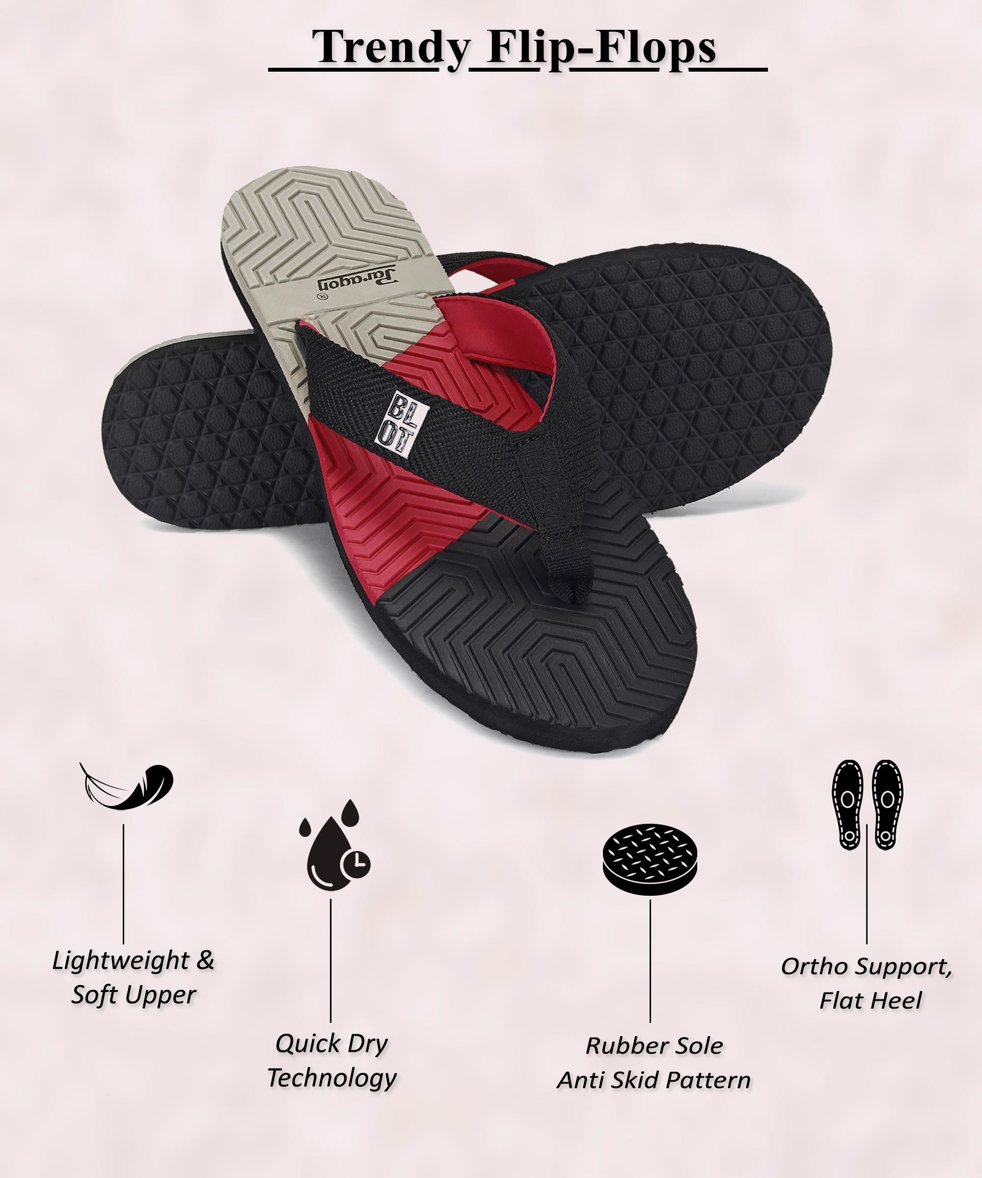 Paragon K3311G Men Stylish Flip Flops | Comfortable Flip Flops for Daily Use | Lightweight and Easy to Wash