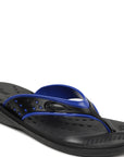 Women's Paralite Black-Blue Flip-Flops