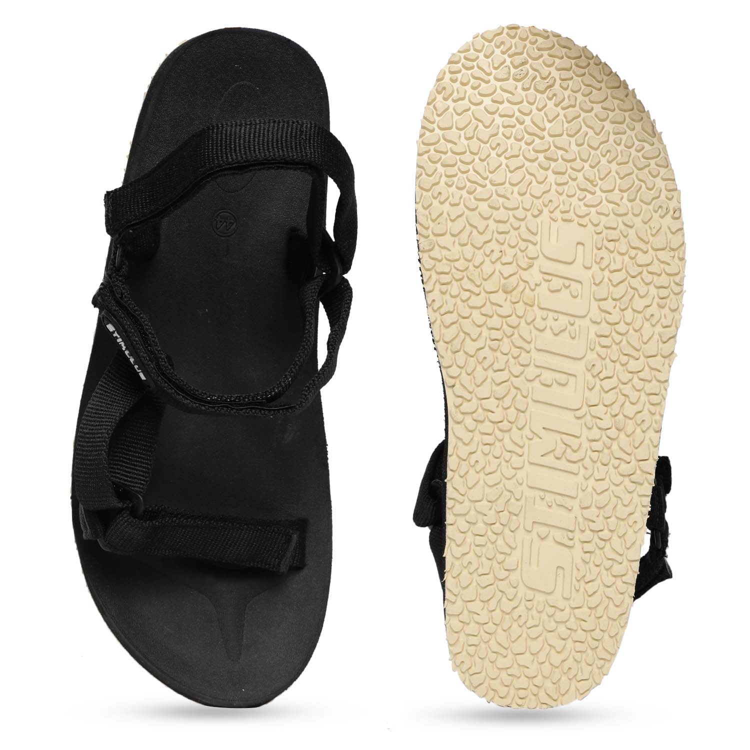 Men&#39;s Stimulus Black Formal Sandals