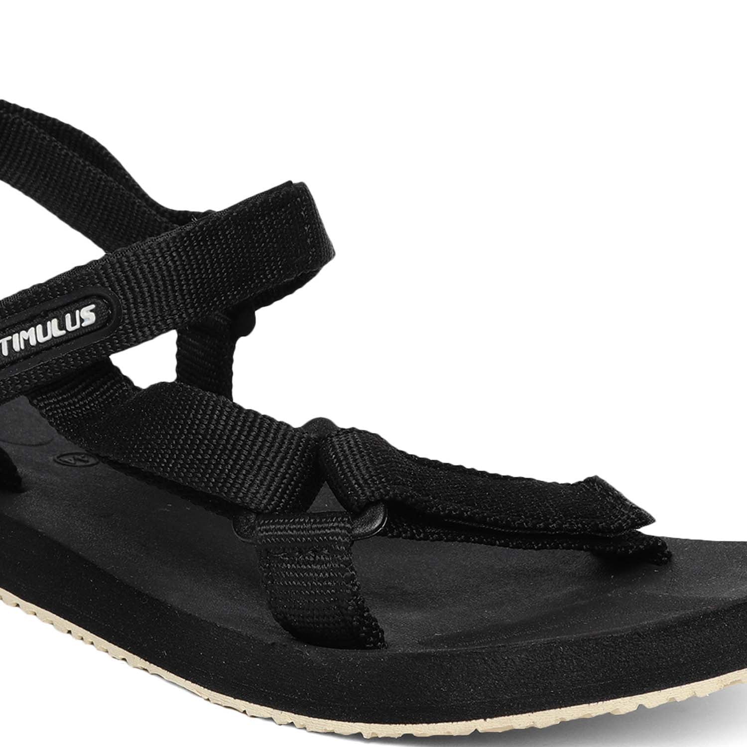 Men&#39;s Stimulus Black Formal Sandals